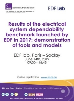Results of the electrical system dependability benchmark launched by EDF in 2017: demonstration of tools and models