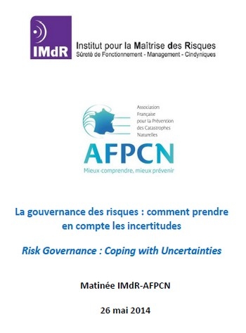 La gouvernance des risques : comment prendre en compte les incertitudes