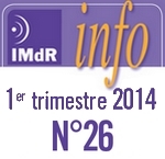 IMdR Info n26 - 1er trimestre 2014