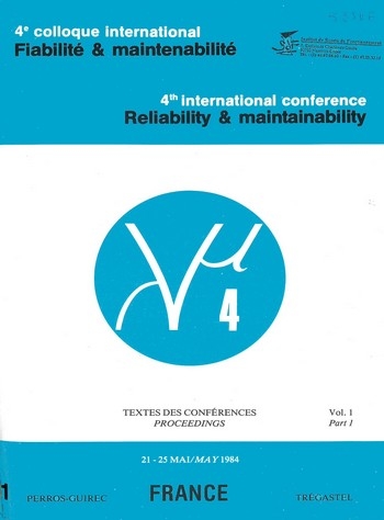 4e colloque international sur la Fiabilité et la Maintenabilité - Textes des conférences Lambda Mu 4