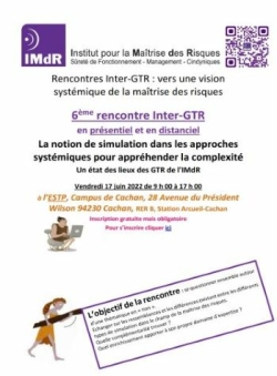 Les Rencontres Inter-GTR 2022 :  La notion de simulation dans les approches systmiques pour apprhender la complexit