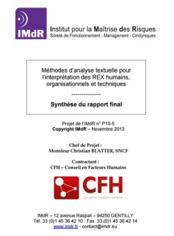 Mthodes d'analyse textuelle pour l'interprtation des REX humains, organisationnels et techniques