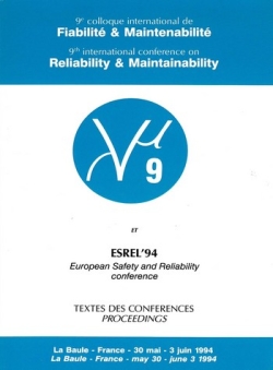 9e colloque international sur la Fiabilit et la Maintenabilit - Textes des confrences Lambda mu 9